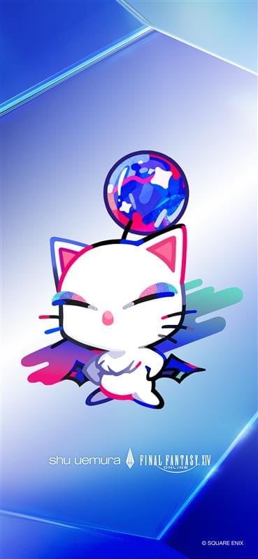 shu uemura x FF14 オリジナル モーグリ キーリング ステッカー シュウ