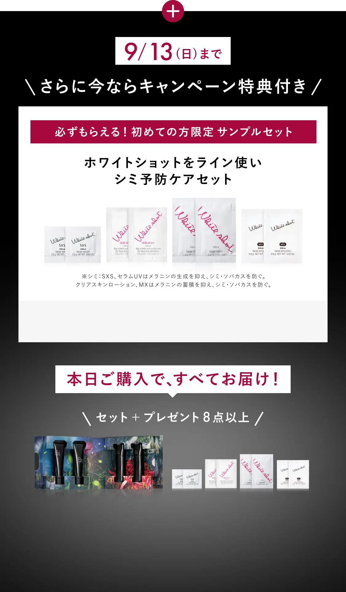 B.A」をラインで2週間体感できるB.A ベーシックセット | ポーラ公式